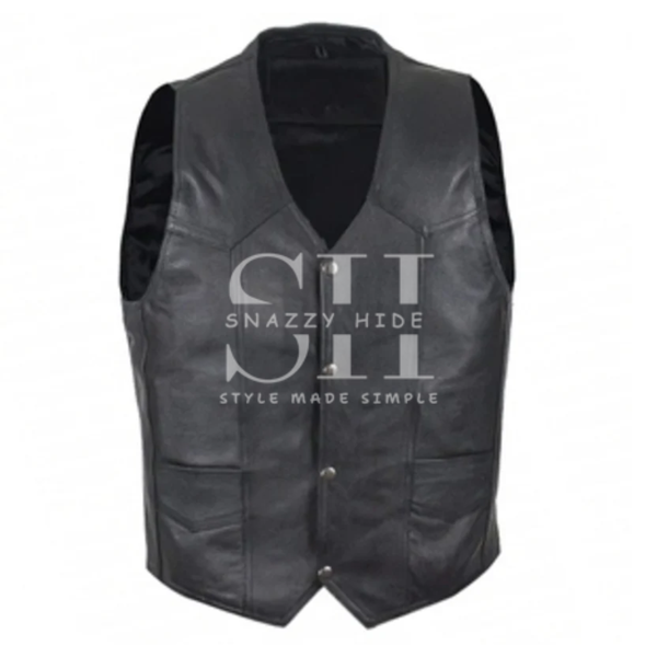 Aces & Eights Total Nonstop Genuine Leather Vest
