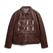 70’s Cracked Pattern Leather Jacket