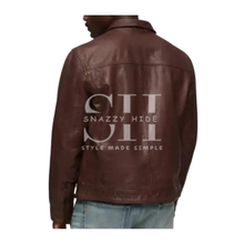 70’s Cracked Pattern Leather Jacket