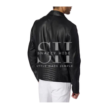 Jaxson Hooded Moto Leather Jacket