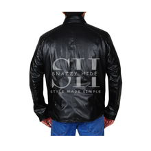 Batman Lego Black Black & Yellow Leather Jacket