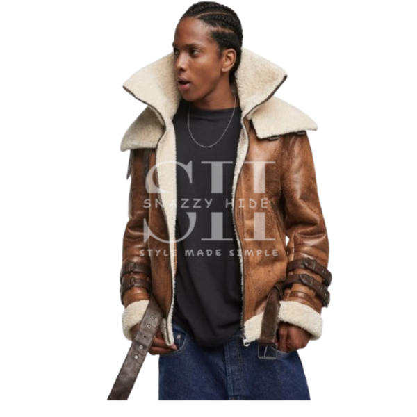 Men Brown Leather Jacket