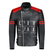 Cafe Racer Moto Biker Leather Jacket