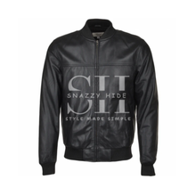 High Quality Black Leather Jacket Men