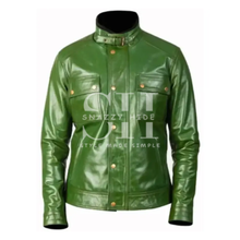Darren Distressed Biker Leather Jacket