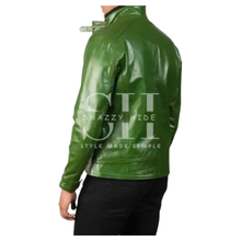 Darren Distressed Biker Leather Jacket