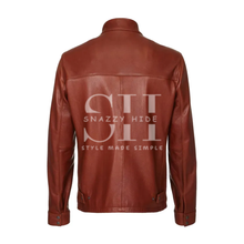 Dark Brown Cafe Racer Jacket