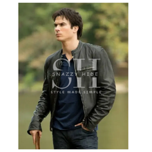 Damon Salvatore Vampire Diaries Leather Jacket