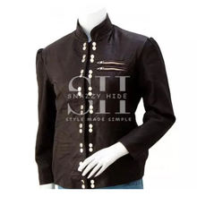 Brown Jacket For Women With Studs