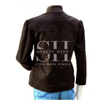 Brown Jacket For Women With Studs