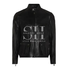 Classic Cafe Racer Leather Jacket