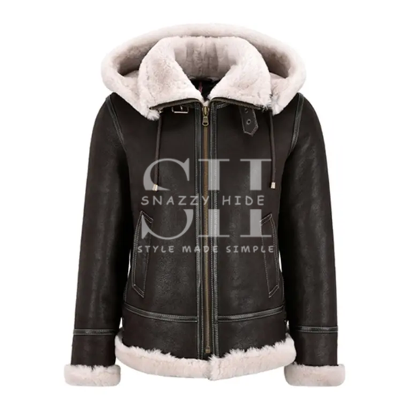 Bomber Fur Leather Jacket For Women