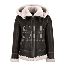 Bomber Fur Leather Jacket For Women