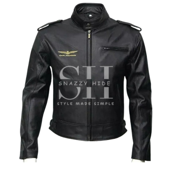 Goldwing Rider Black Leather Jacket