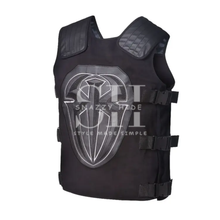 Black Shield Leather Vest For Men