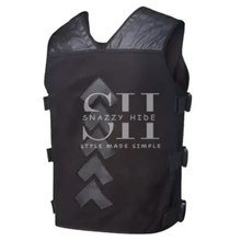 Black Shield Leather Vest For Men