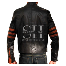 X-MEN Brown Origins Wolverine Jackman Hugh Leather Jacket