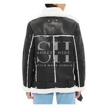 Black Shearling Leather Jacket