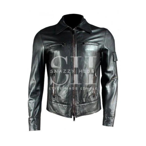 Topher Grace Spider-Man 3 Black Leather Jacket