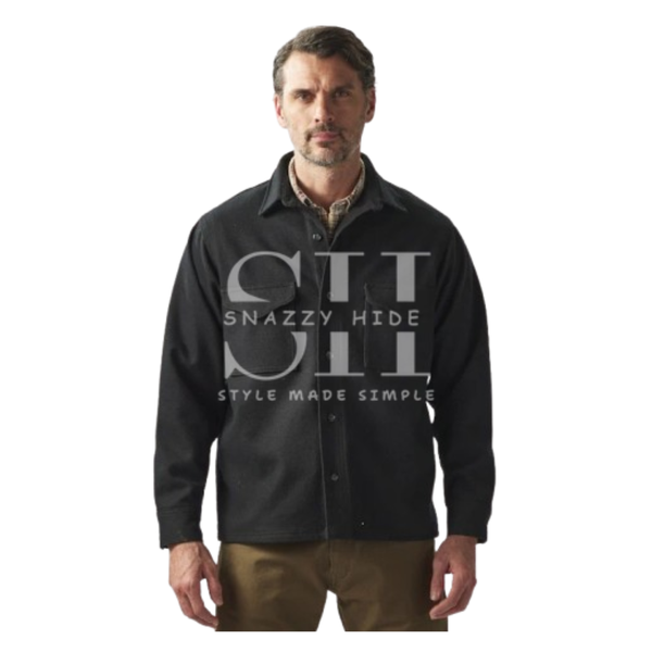 Filson Navy Blue Wool Jac-Shirt