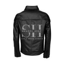 Black Motorcycle Leather Jacket
