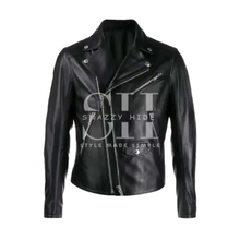 Black Double-Zip Biker Jacket