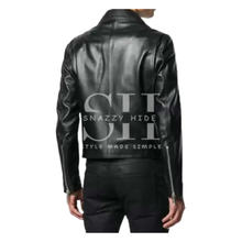 Black Double-Zip Biker Jacket