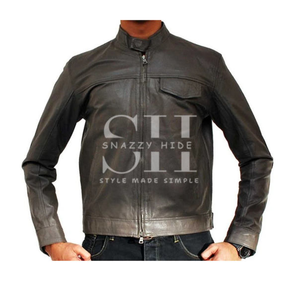 Transformers 3 Grey Leather Jacket