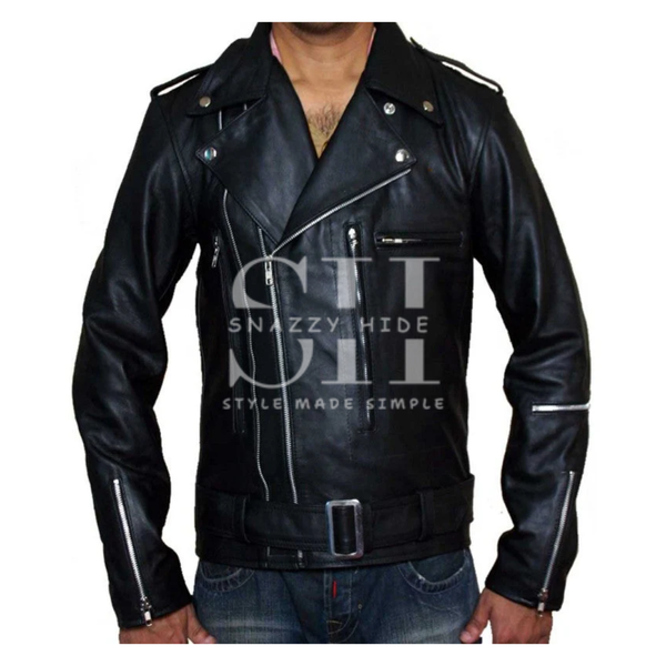 Terminator 2 Judgment Day Arnold Schwarzenegger Leather Jacket