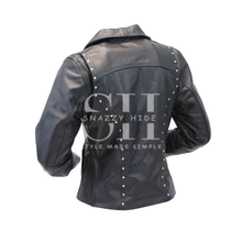 Biker Style Studded Jacket