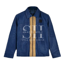 Bethesdas Fallout Vault 76 Leather Blue Jacket