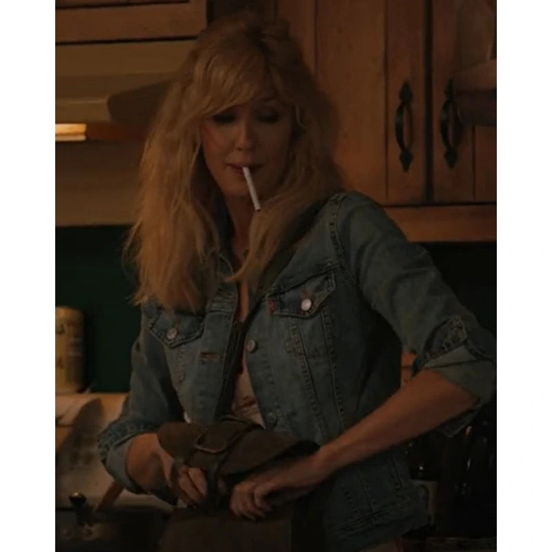 Yellowstone S05 Beth Dutton Blue Denim Jacket