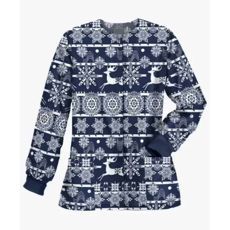 Women's Scrub Christmas Jacket