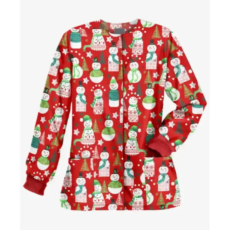 Women's Scrub Christmas Jacket