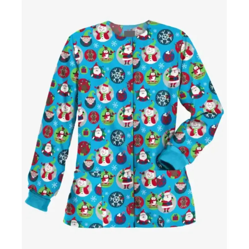 Women's Scrub Christmas Jacket