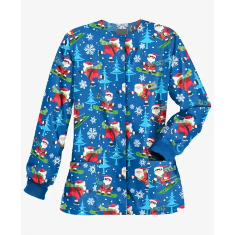 Women's Scrub Christmas Jacket