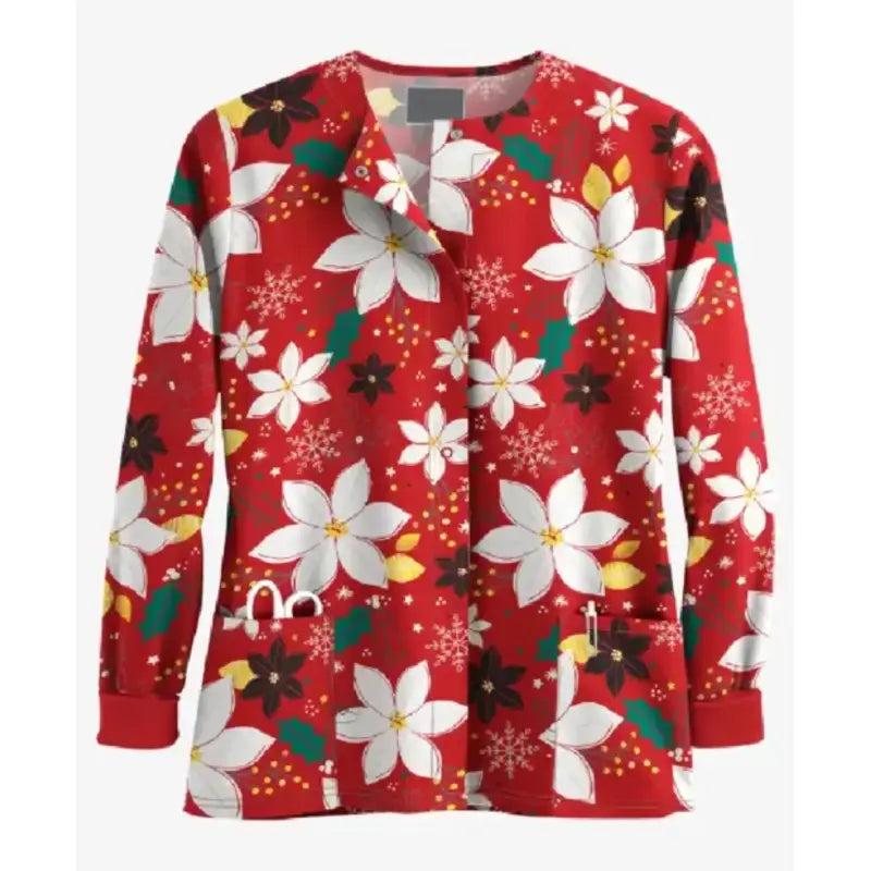 Women's Scrub Christmas Jacket