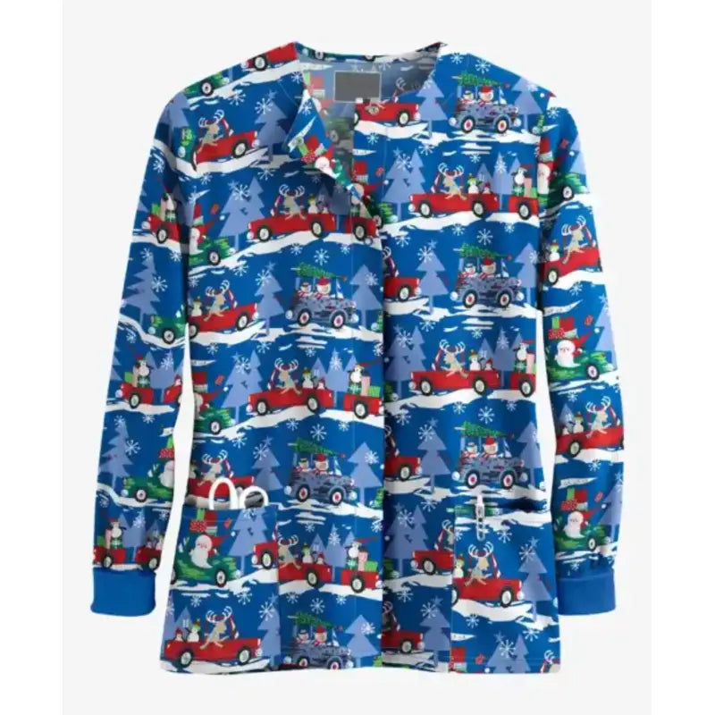 Women's Scrub Christmas Jacket