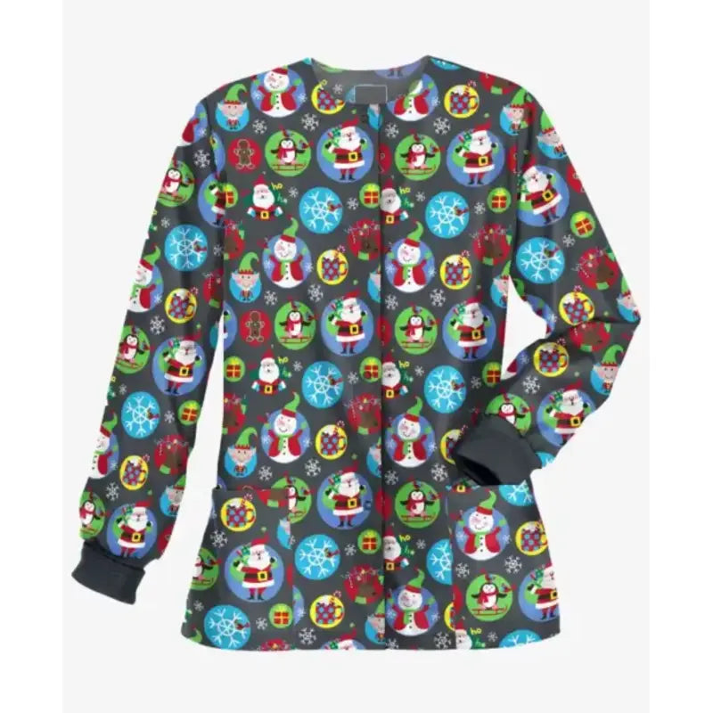 Women's Scrub Christmas Jacket