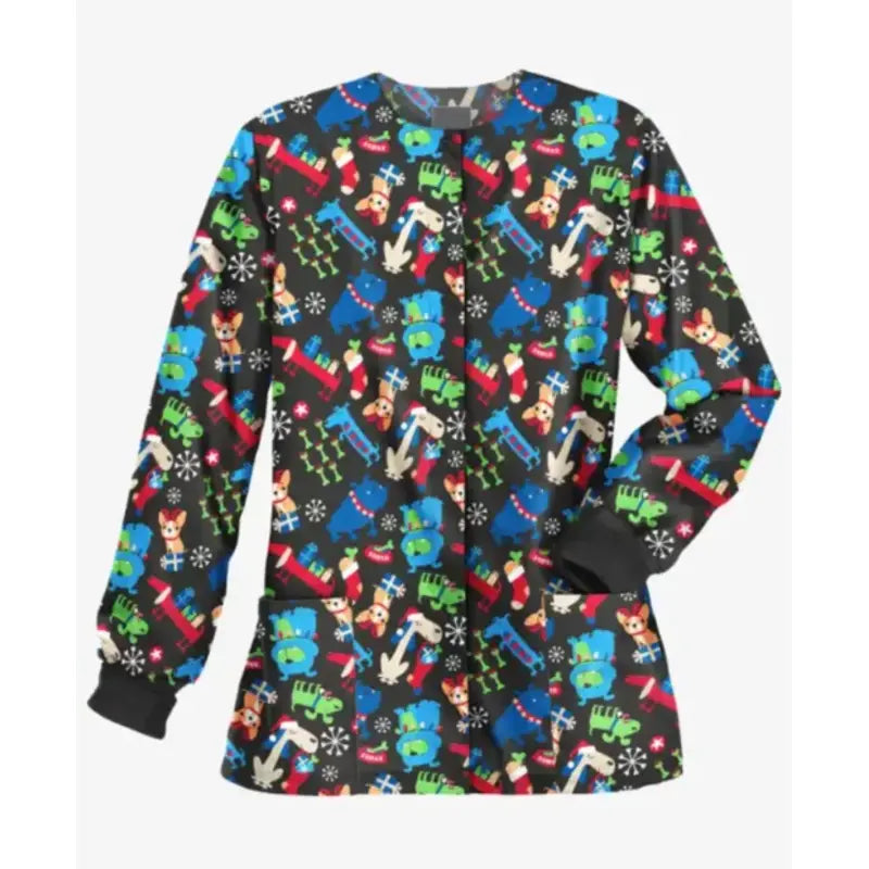 Women's Scrub Christmas Jacket