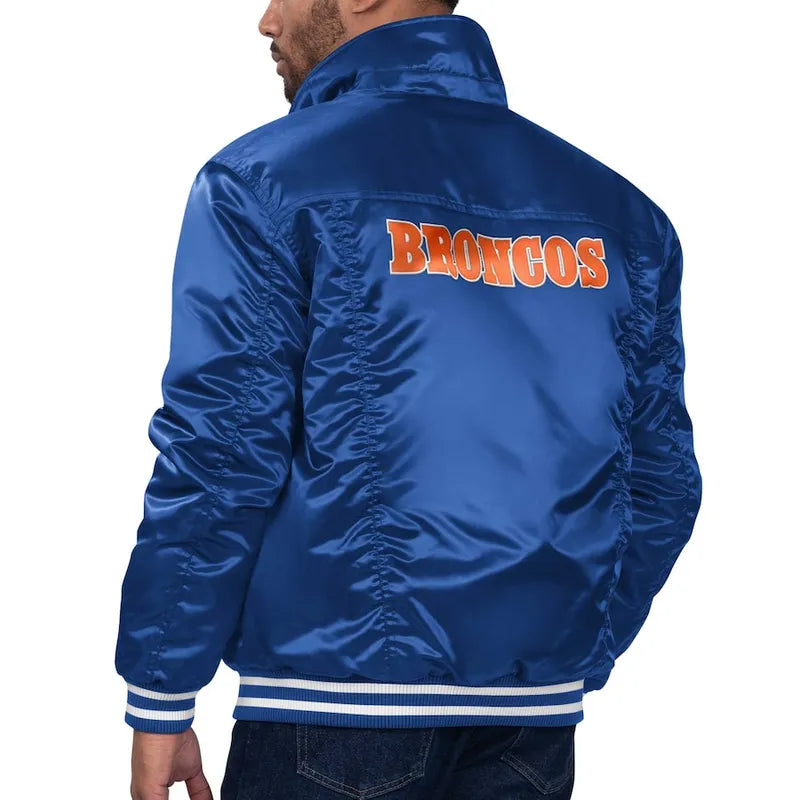 Denver Broncos Silver Tab Trucker Full-Snap Jacket